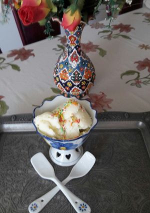 عکسی از دستور بستنی سنتی وانیلی (بدون ثعلب)