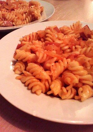 Una foto de Espirales con salchichas de surimi