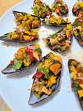 Ensalada fresca de mejillones con vinagreta de limón y chile