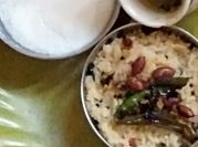 A picture of lentil rice