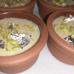 A picture of FIRNI(RICH RICE PUDDING).