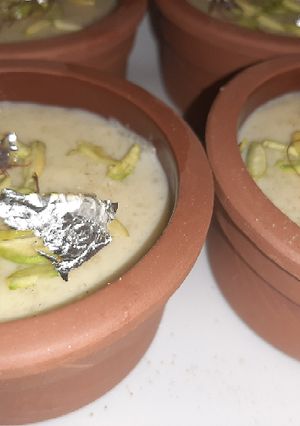 A picture of FIRNI(RICH RICE PUDDING).