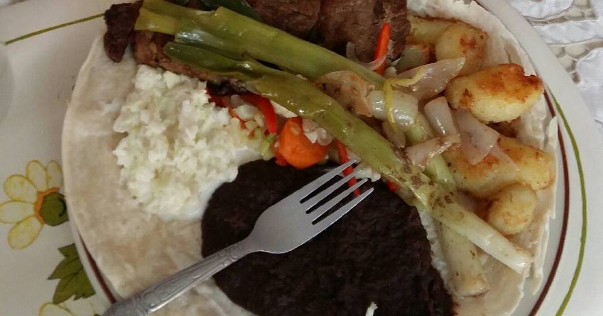 Tortillas de harina con carne y 271 recetas caseras Cookpad