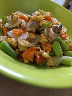 Foto resep Tumis sayur telur orak arik