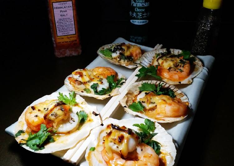 INI DIA! Resep Rahasia 👉 Baked Scallop Udang with cheese 👈🏼 #ketopad_cp_seafood