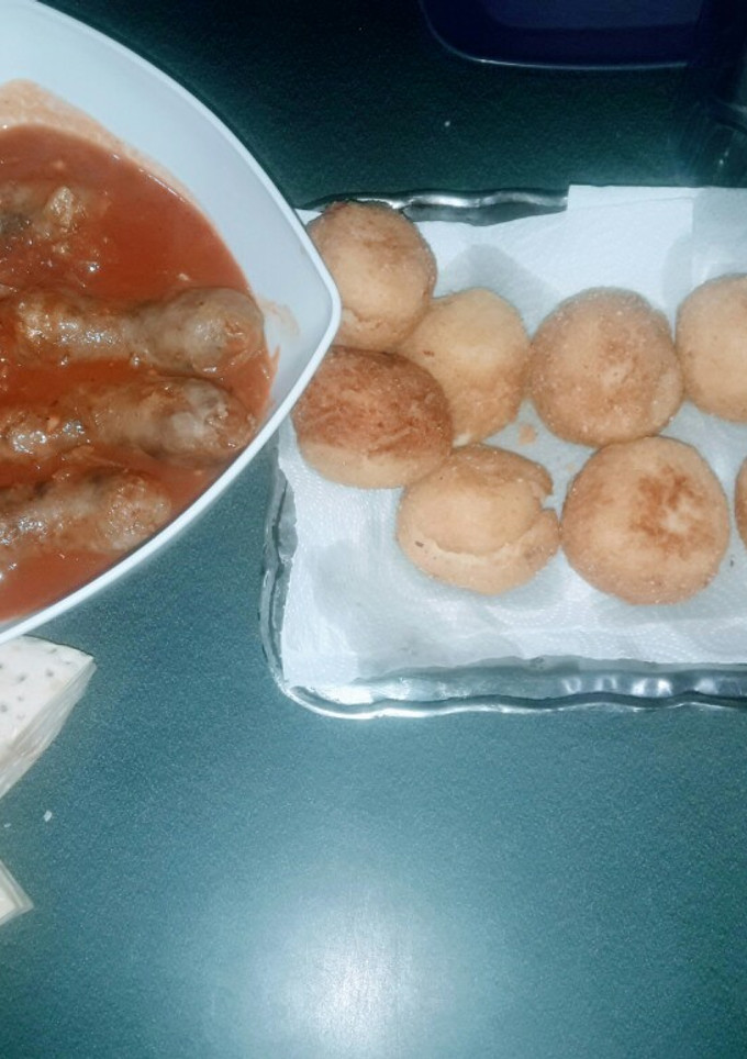 Una foto de Bombas de papas con queso!!!!🤗🤗🤗🤗