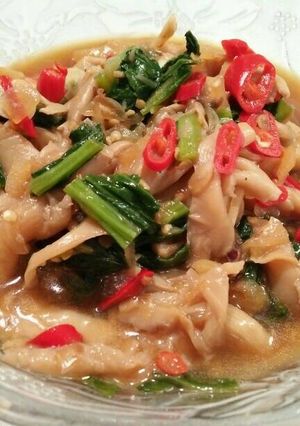 Foto resep Oseng Jamur Sawi simpel