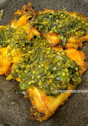 Foto resep Ungkepan ayam goreng ala kang pecel ayam / ayam geprek sambal hijau