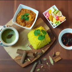 #CookpadApp,Rice competition Khichdi with curry keema & lawazmat A picture of #CookpadApp,Rice competition Khichdi with curry keema & lawazmat.