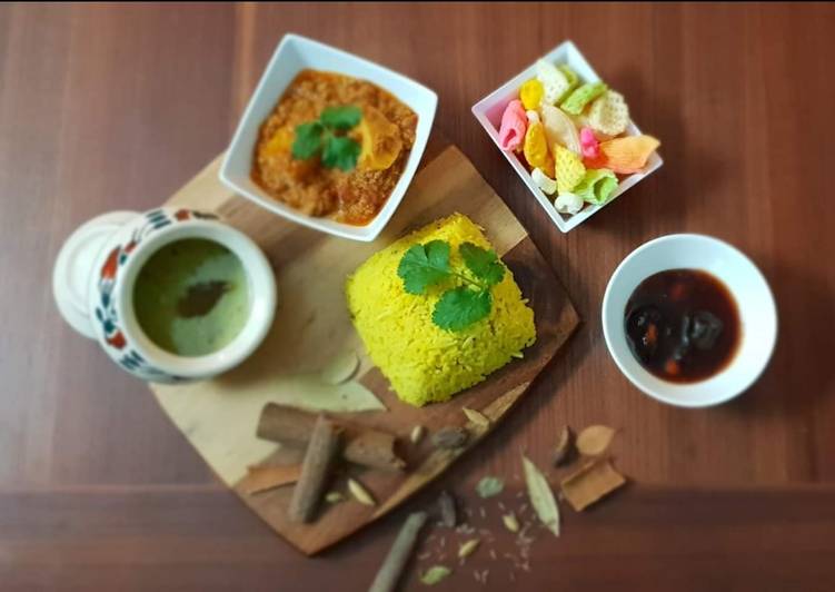 How to Cook Perfect #CookpadApp,Rice competition Khichdi with curry keema &amp; lawazmat