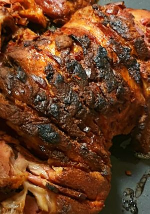 Parasztsonkás egyben sült tarja recept fotója