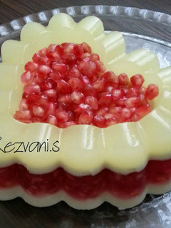 عکسی از دستور ژله بستنی با انار