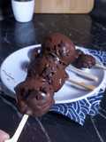 Mashmellow strawberry coklat
