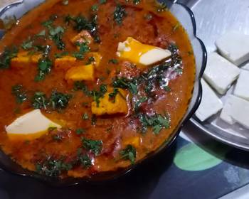 The New Way Prepare Recipe Paneer butter masala Delicious and Healthy