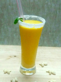 A picture of Cashew Nuts mango shake.