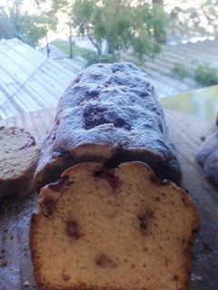 Una foto de Budín de Frutillas