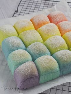 Foto resep Japanese Milk Bread Rainbow