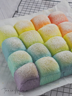 Foto resep Japanese Milk Bread Rainbow