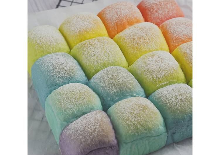 Cara Membuat Japanese Milk Bread Rainbow Anti Gagal