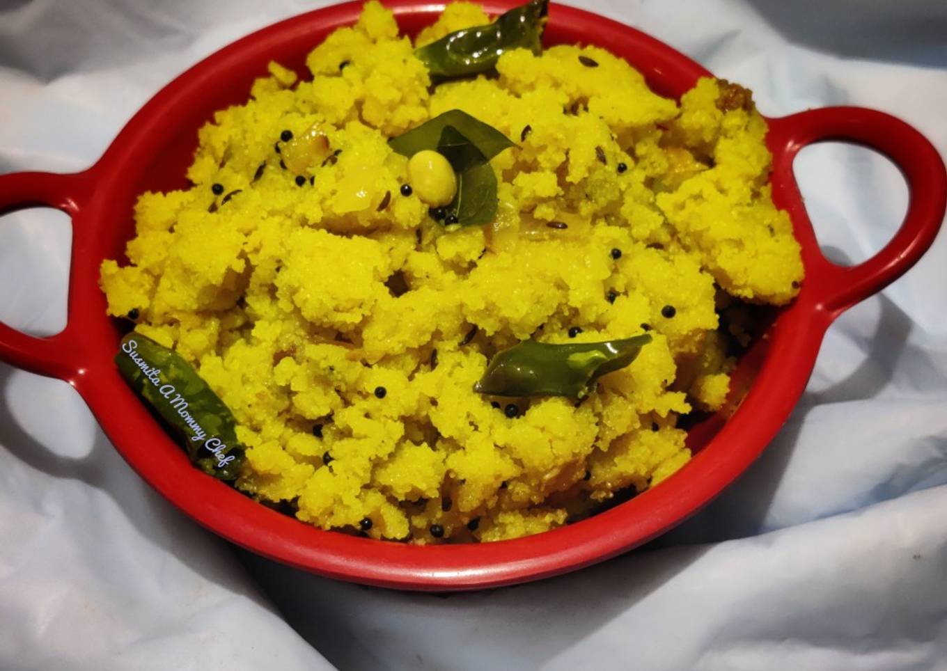 Sanja (Sooji upma with buttermilk)