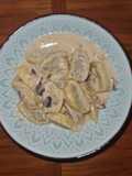 Maultaschen in Champignonsauce