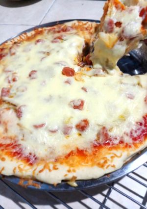 Foto resep Pizza mozzarella sosis