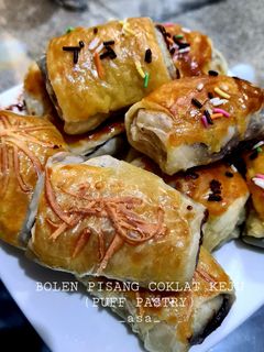 Foto resep Bolen Pisang Coklat Keju (Puff Pastry)