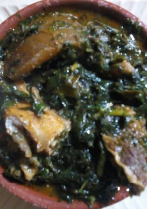 A picture of Vegetable soup with achi.