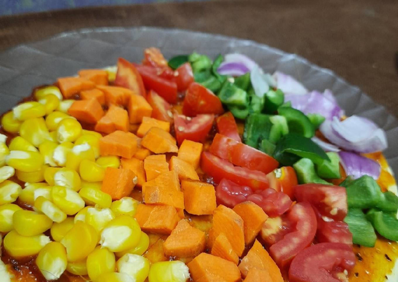 Multicolor pizza