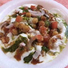 A picture of Samosa Chat.