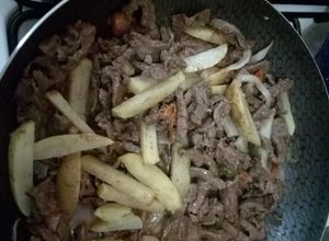 Una foto de Pulpa de res a la mexicana