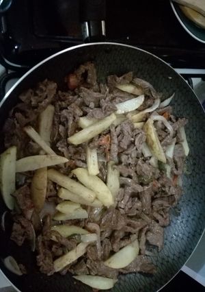 Una foto de Pulpa de res a la mexicana
