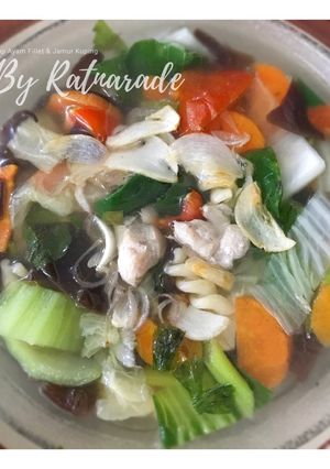 Foto resep Sup Ayam Fillet & Jamur Kuping