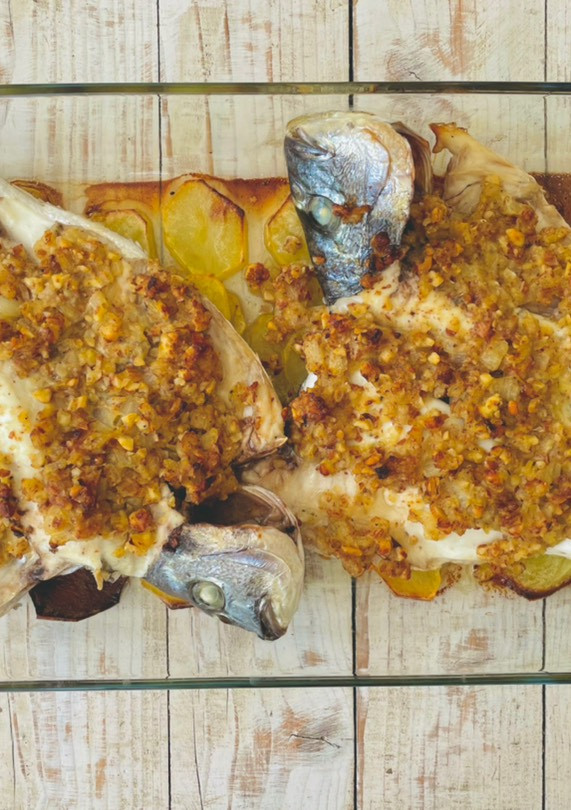 Una foto de Dorada al horno