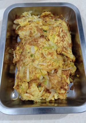 Foto resep Telur dadar bawang bombay