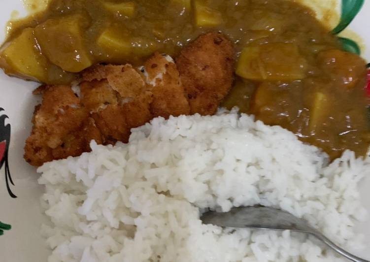 Chicken katsu curry rice