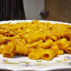 A picture of Penne Masala pasta.