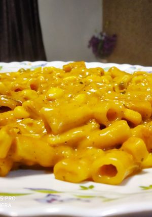 A picture of Penne Masala pasta.