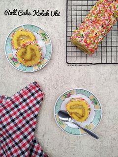 Foto resep Roll Cake Kolak Ubi