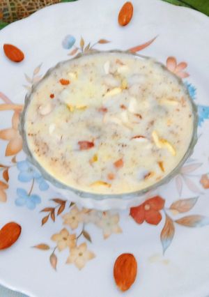A picture of Healthy tasty Apple Kheer.