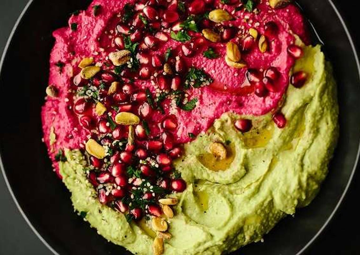 Vegan Holiday Hummus Platter