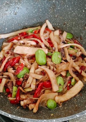 Foto resep Tumis Sotong Pete