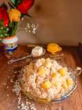 Riso ubriaco con ananas