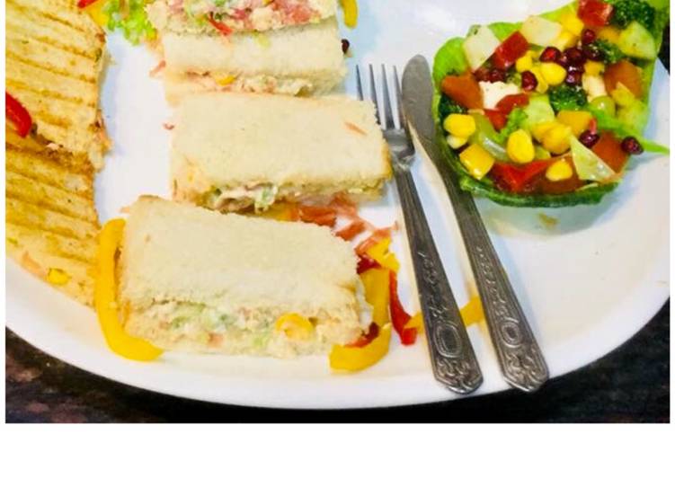 Vegetables Sandwich & Chunky Vegetables Salad Vegetables Sandwich & Chunky Vegetables Salad