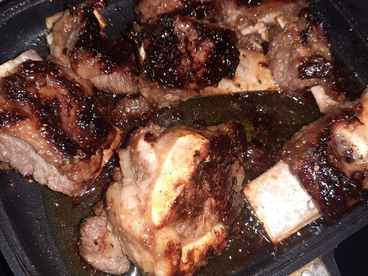 Langkah Gampang Menyiapkan Resep Iga bakar teflon yang Sempurna