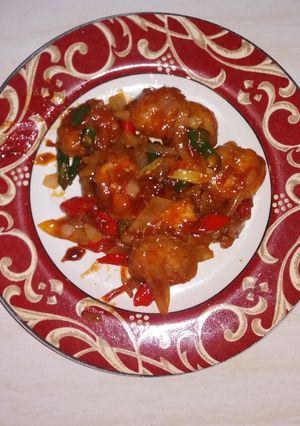Foto resep Udang tepung asam manis pedas