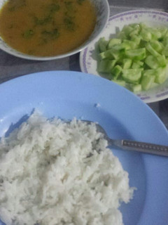 A picture of Dal chawal.