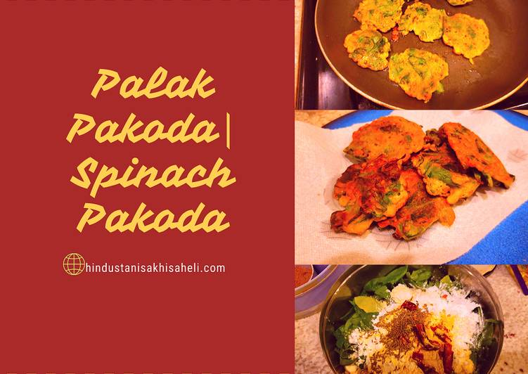 Recipe of Ultimate Palak Pakoda|Spinach Pakoda