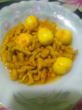 Langkah Mudah untuk Membuat Resep Usus Ayam &amp; Telur Puyuh Bumbu Kuning yang Bisa Manjain Lidah Anti Ribet, Lezat