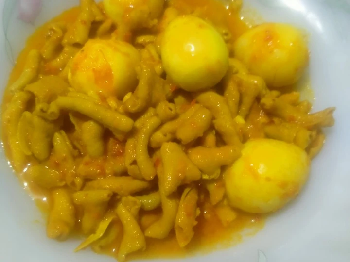 Langkah Mudah untuk Membuat Resep Usus Ayam &amp;amp; Telur Puyuh Bumbu Kuning yang Bisa Manjain Lidah Anti Ribet, Lezat